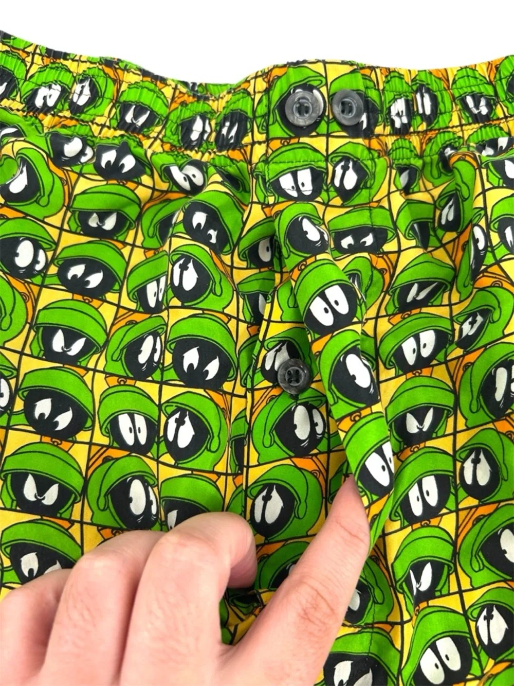 NWOT Vtg 90s Warner Bros. Store Looney Tunes Marvin The Martian Silk Boxers XL